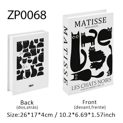 Open Luxury Fake Book Storage Box Home Decor Fashion Paris Decorative Books Interior Decoration Coffee Table Bedroom Ornaments