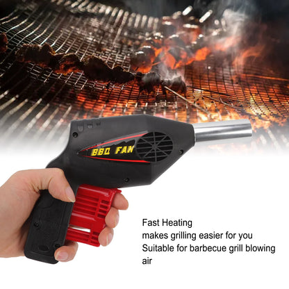 18.5X16.7X5cm BBQ Air Blower Ventilator Portable Picnic Hand Held Fan Camping Cooking Tools For Outdoor Travel Barbecue