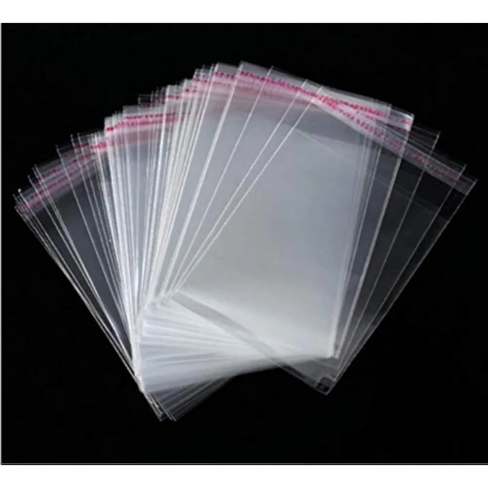 3x4 Inch Self-Sealing Cellophane Bags: 100-Pack Clear Resealable OPP Bags for Cookies, Candy, Jewelry & Small Gifts