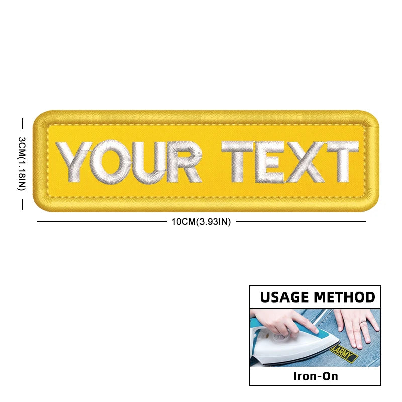 Custom Name Patch Color Matches Personalized Patches Embroidered Military Tactical Badge Stripes Emblems for Backpack Jacket
