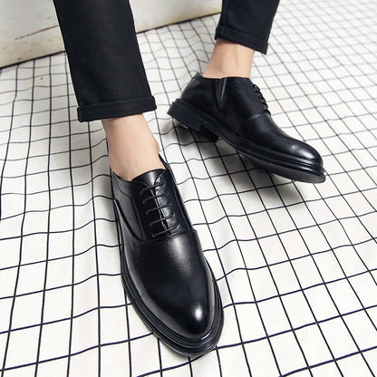 Men's Dress Shoes Classic Oxfords Leather Shoes For Men Social Brogues High Quality Casual Business Wedding Leather Shoes Man
