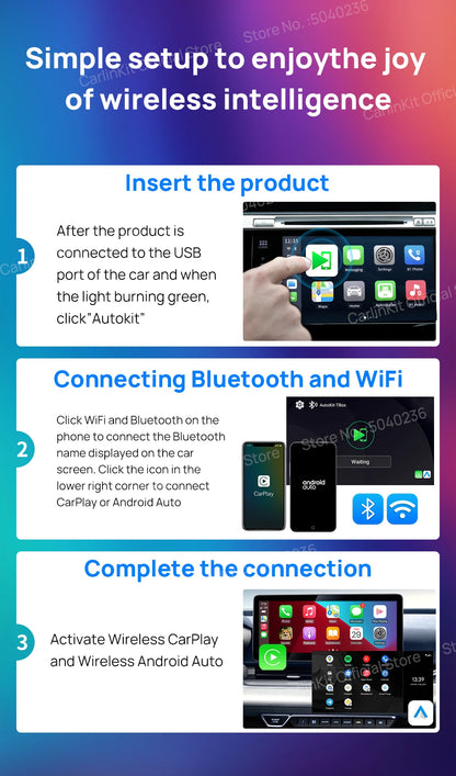 CarlinKit CarPlay Ai Box Android 13 SM6225 8 Cores 64GB 128GB Car Smart Streaming Box Wireless CarPlay Android Auto For Netflix