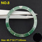 39.3*31.7 or 40.7*32.7mm Sloping Luminous Ceramic Bezel Insert Replacement of watch accessories Ceramic Bezel Insert