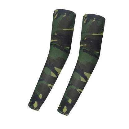 Cooling Arm Sleeves Tactical Camo Sun Protection Breathable Ice Silk UV Guard