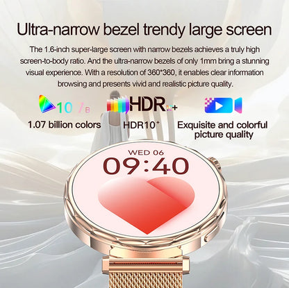 LIGE 2025 Smart Watch Women Full Circle Touch Screen Bluetooth Call Men Smartwatch Waterproof Sport Activity Fitness Watch Women