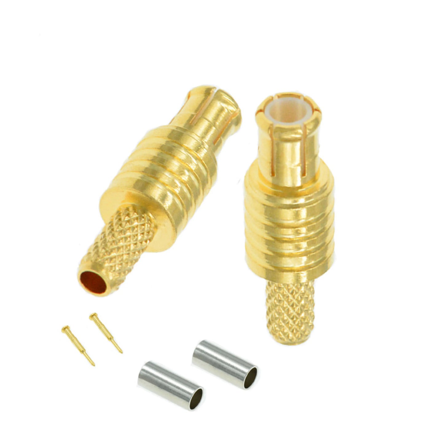 MCX MMCX RF Connector  Male/Female Straight Adapters RG316/RG174 Crimp Connectors for WiFi Antenna Applications