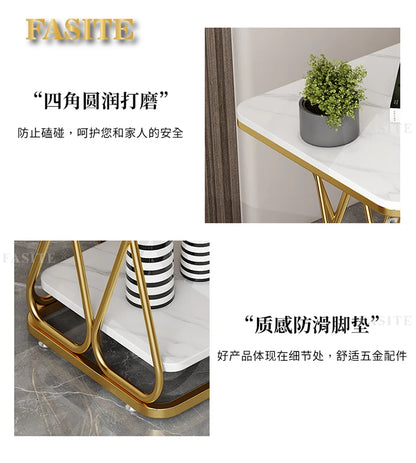 Modern Nordic Coffee Table Bedside Marble Luxury Coffee Table Service Living Room Furniture Salon Table Basse De Salon Desk Mesa