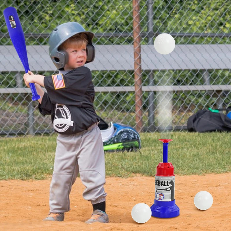 Children's Press Long and Short Baseball Toys,Kids T-Ball Set for Outdoor Sports,Leisure and Parent-Child Interaction Toy Set