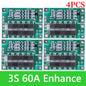 BMS 3S/4S 5A 10A 20A 25A 40A 60A Płytka zabezpieczająca ładowarkę do akumulatorów litowo-jonowych 18650 do wiertarki 12 V z funkcją wzmocnienia/balansu