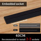 40cm 50cm Track Socket Wall Power Rail Movable Sockets High End Home Appliance Power 8000W EU US UK Standard USB Type c Ports