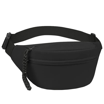 Neutral color bag with plain solid color and no design. Double-layer canvas. Suitable for business trips and travel.
