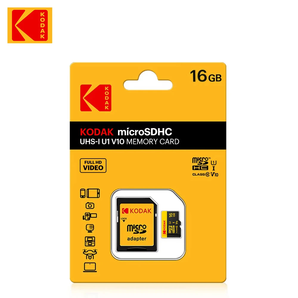 KODAK 100% Original Micro sd Card 16GB 32GB 64GB 128GB 256GB Microsd Memory Card Class10 SDXC U3 4K TF Card for Drone Phone