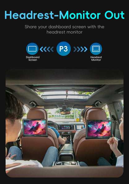 OTTOCAST P3 OttoAibox CarPlay AI Box Wireless Android Auto Smart TV Box Car Accessories for Benz Audi Kia Hyundai VW Toyota 2024