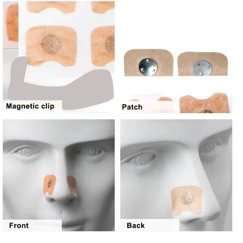 30/60/90/150Pcs Nose Breath Patch Magnetic Suction Iron Nasal Strips Increase Air Improve Sleep Quality Reduce Snoring Tools