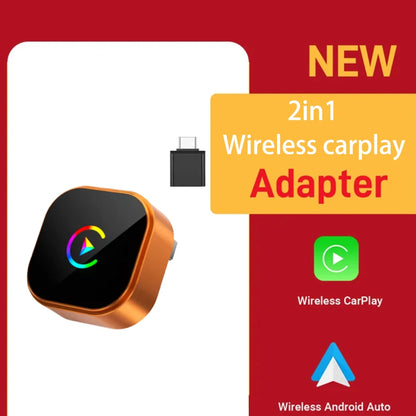 2in1 Wireless Carplay Adapter For iPhone android auto apple Wireless Carplay Mini USB Ai Box Carplay For Toyota Volvo Hyundai