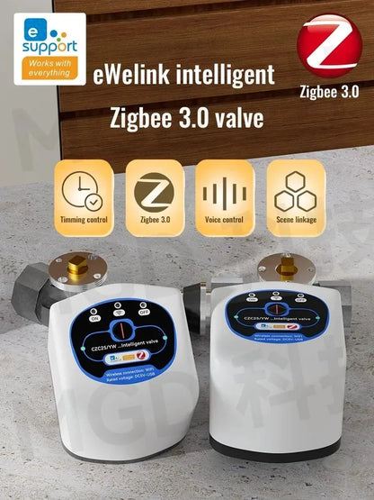 eWelink Zigbee Intelligent Valve DN15/DN20/DN25 App Rmote Control Works With Salutel/Alexa/Alice/Google Assistant/Smart Things