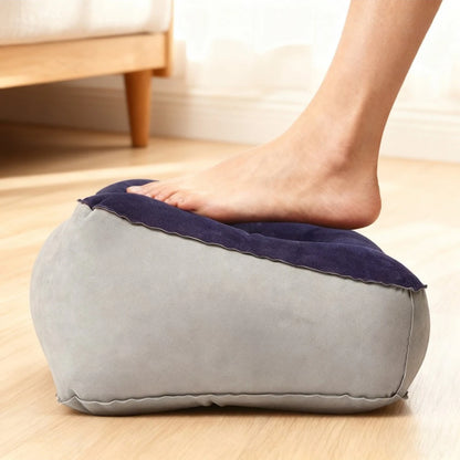 Inflatable Foot Rest Pillow Portable Air Cushion for Travel Office Home Under Desk Leg Support Comfort Relaxing PVC 1PC