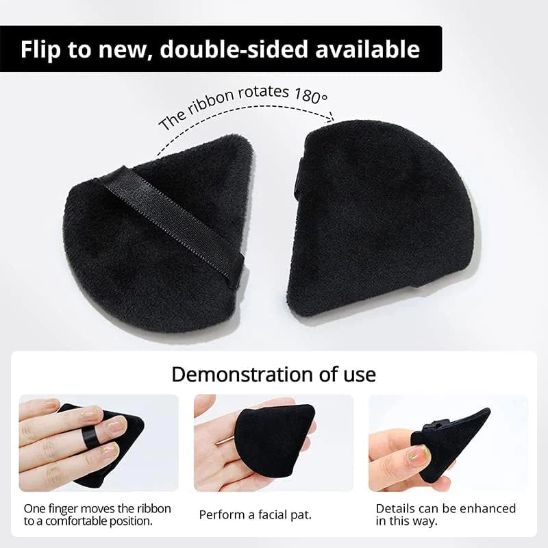 5/10/20/30/50Pcs Powder Puff Face Soft Triangle Makeup Powder Puff Velour Makeup Sponge Beauty Setting for Contouring
