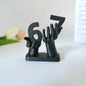 3D Printed Figurine Holding Digital Italian Brain Rot Math 67, Funny and Funny Meme Figurine Holding Digital 67 Sculpture