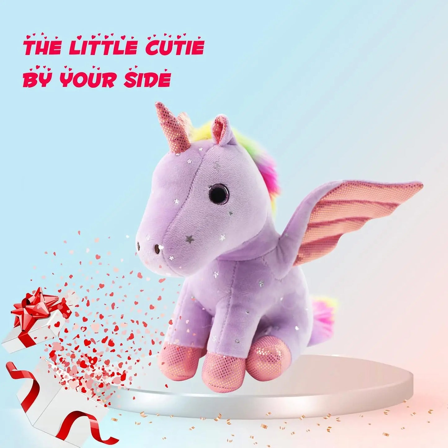 Unicorn Stuffed Animal Soft Unicorn Plush Toys Rainbow Pink Unicorn Birthday Gift for Girls Baby Toddler Kids Party Home Decor