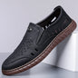 Men's Comfortable Slip-on Loafers, Non-slip Soft Sole Business Casual Shoes, Breathable for Outdoor Use and Driving-XH501