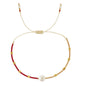 Go2boho New In Dainty Tiny Friendship Bracelets For Women Shell Letter Jewerly A-Z Charm Summer Fashion Design The Best Gift To
