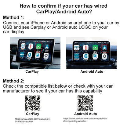 FLIXIVI 2 in 1 Wireless Carplay Android Auto Adapter AI Smart Car Systems for OEM Car Stereo Plug and Play Wired To Wireless