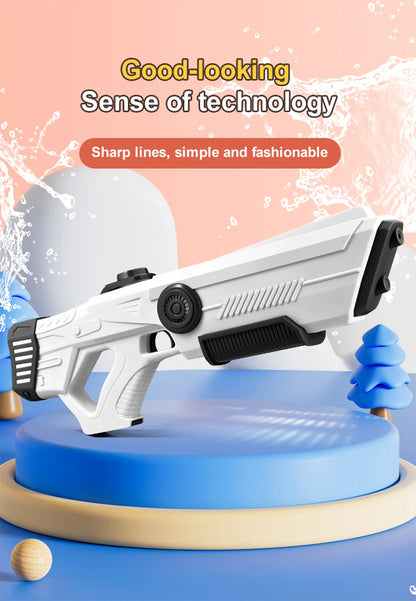 Children's Fully Automatic Water Storage Gun Large Capacity Electric Water Absorbing Toy Gun Summer Outdoor Water Toy Gift