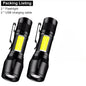 Aluminum Alloy Portable Torch Powerful LED Flashlight USB ReChargeable Outdoor Tactical Zoom Camping Waterproof Flash Light