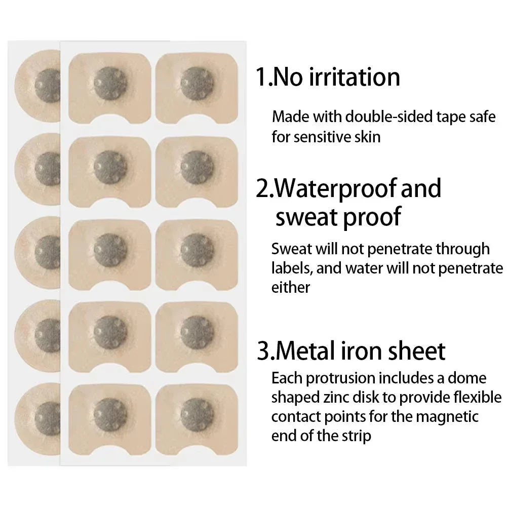 30/60/90/150Pcs Nose Breath Patch Magnetic Suction Iron Nasal Strips Increase Air Improve Sleep Quality Reduce Snoring Tools