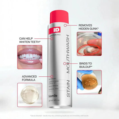 Brightening Mouthwash Remove Plaque & Stains Enamel Safe No Sensitivity Fresh Breath Deep Cleaning Mint Oral Care 237ml
