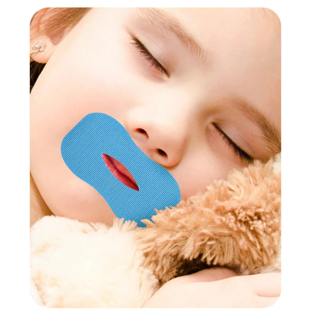 10/30Pcs Anti-Snoring Stickers Night Sleep Children Adult Lip Nose Breathing Improving Patch Mouth Correction Orthosis Tape