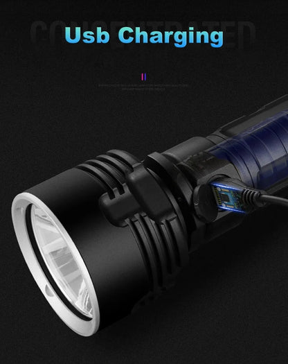 Tactical Torch High Power XHP70 LED Flashlight USB Rechargeable Lantern Waterproof Lamp Ultra Bright Lantern For Camping Outdoor