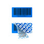 100pcs Blue 40x20mm Tamper-Proof Warranty Stickers Anti-Counterfeiting Seal Labels with Serial Number Two-Dimensional Code