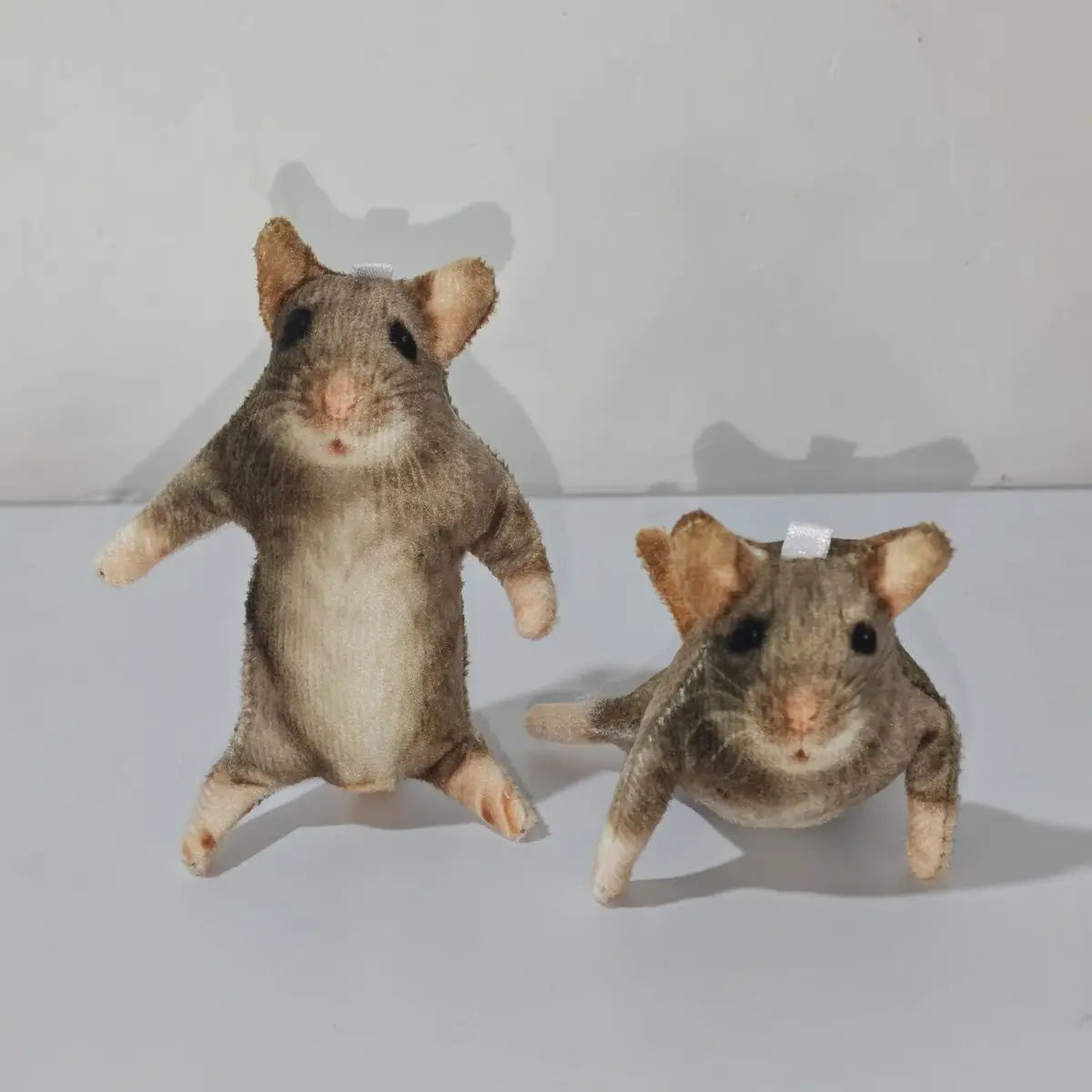 Creative 10/24cm Simulated Mouse Doll Plush Cartoon Doll Soft Kawaii Nimi Animal Figure Stem Built in Skeleton Kid Gift Birthday