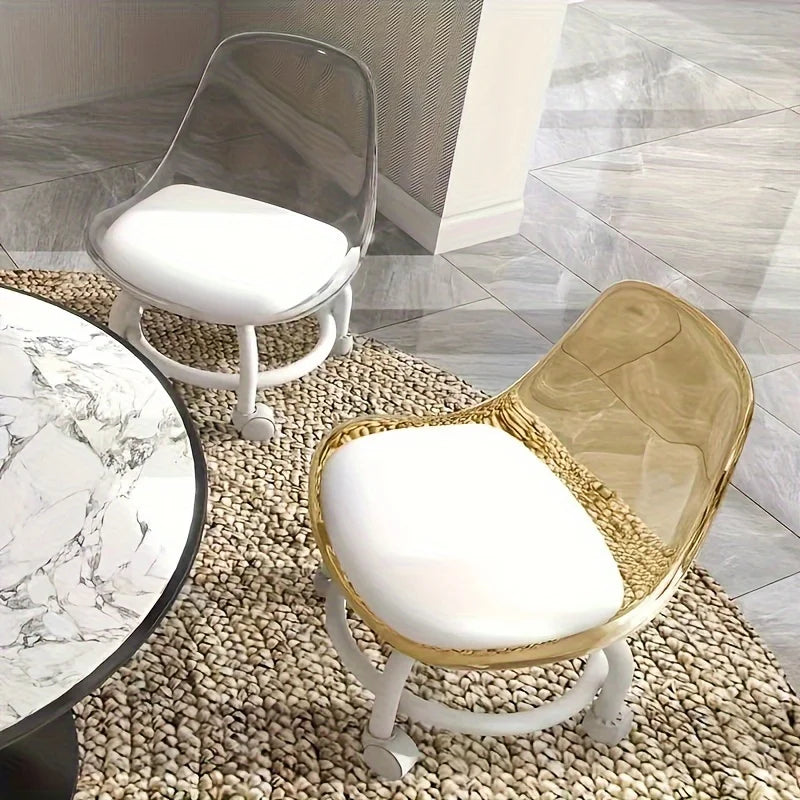 Portable Multi-Functional Swivel Stool with Universal Casters Indoor Outdoor Small Bench for Floor Cleaning & Daily Use