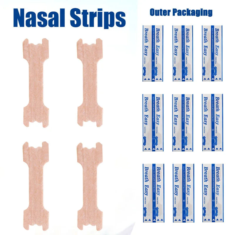 10/50/100/200PCS Nose Strips Extra Strength Nasal Strips for Adults Better Sleep Non-Invasive Anti Snoring Breathing Nose Patch