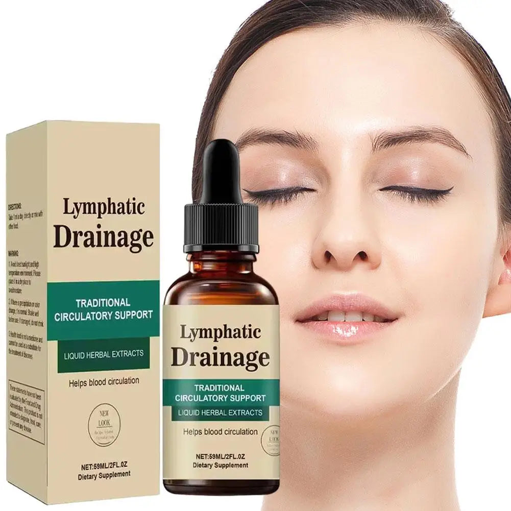 Natural Lymphatic Drainage Drops, Herbal Extracts for Circulatory Support, Relief Swelling Bloating Immunity Stillingia Wellness