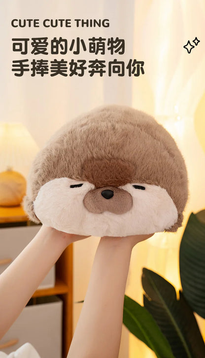 40CM Cute Seal Plush Pillow Lifelike Simulation Stuffed Sea Otter Soft Doll Animal Toy Kawaii Cartoon Blue Brown Otter Kid Gift
