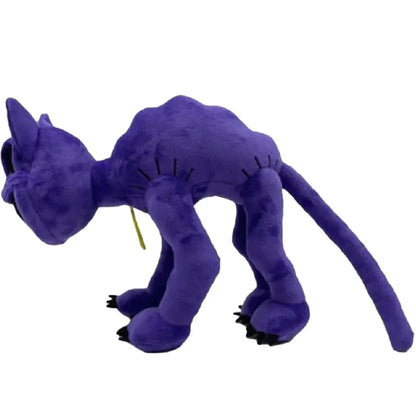 ///30CM Smiling Little Animal Plush Toys Purple Cat Soft Stuffed Plushie Miss Delight Doll Decoration Birthday Present Gifts