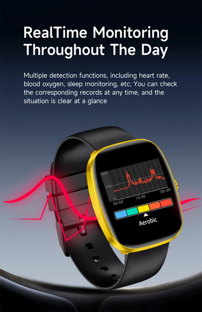 LIGE Originalny Smartwatch Mężczyźni Kobiety Połączenia Bluetooth Zegarek Pulsometr Wodoodporny Smartwatch Zdrowie Dla Androida IOS