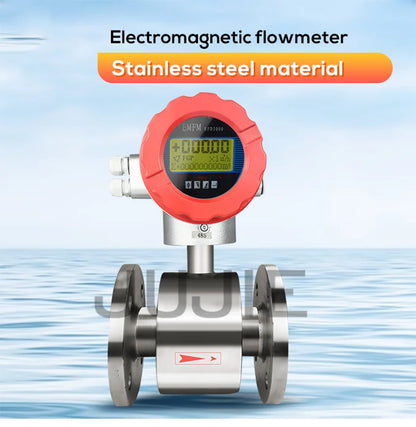 Digital Electromagnetic Flow Meter with LCD Display  for DN15 to DN300 Pipes  Pulse and 4-20mA Output