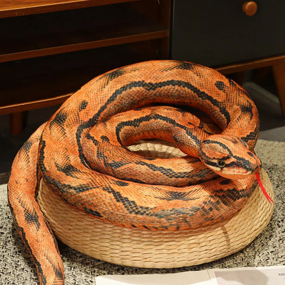 Stuffed Snake 300cm Real Life Snake Plush Toy Giant Boa Cobra Simulation Long Snake Plush Doll Creative Decor Birthday Gifts