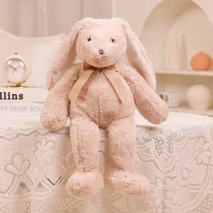 Easter Rabbit Plush Toys Soft Bunny Stuffed Animal Rabbit with Long Ear for Children Accompany Doll Birthday Gift Photo Props