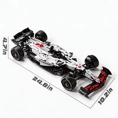 MK6025 NEW Technical Classic Performance 1900+Pcs RB21 White Sports Car Building Blocks MOC DIY Assembly Model Set Boys Toy Gift