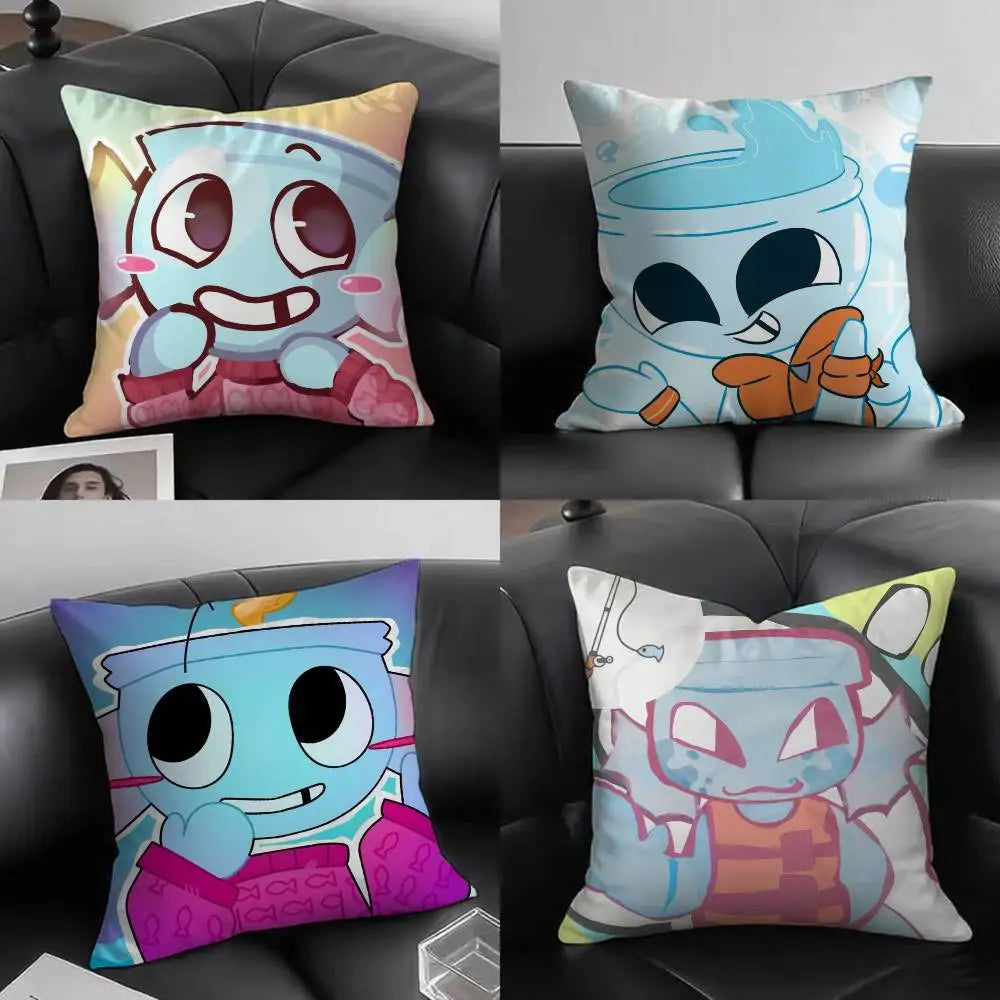 1pc Anime D-Dandys World Finn Pillow Case Fashion Square Pillowcase Bedroom Sofa Room Ins Decoration Leisure