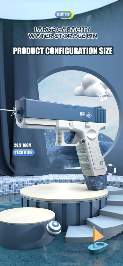 New Summer Electric Water Gun Toy Portable Automatic Electric Burst Water Gun Outdoor  Beach Water Toys Water gun accessories