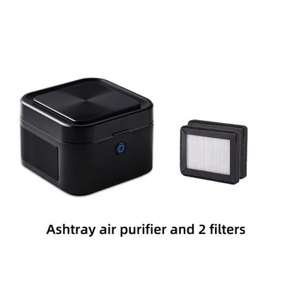 Multifuntional Ashtray Air Purifier Smokless  Smoke Removing ,USB Chargeable Smokeless Ashtray Indoor,Outdoor,Home,Office