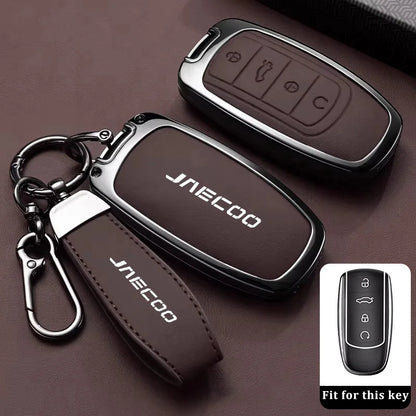 Car Key Case for Chery Jaecoo J7 7 PHEV J5 5 EV 2025 J8 8 2026 Keychain Remote Cover Shell Housing Ring Holder Fob Accessories