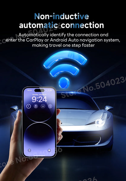CarlinKit 5.0 2Air &4.0 CP2A Wireless Android Auto CarPlay CarPlay AI Box Online Upgrade WiFi Bluetooth Connect 2-In-1 Smart Box